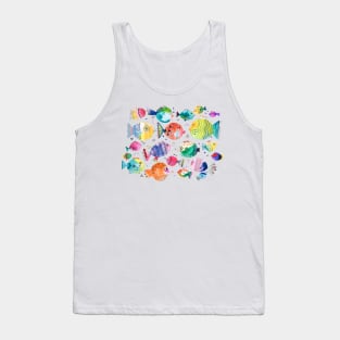 Watercolor Puffer Fishes Tank Top